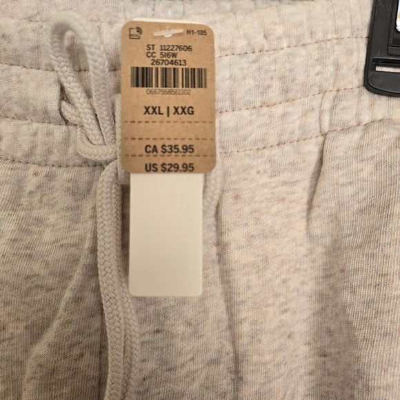 Pink Relaxed Sweat Shorts size XXL Beige - Picture 3 of 3